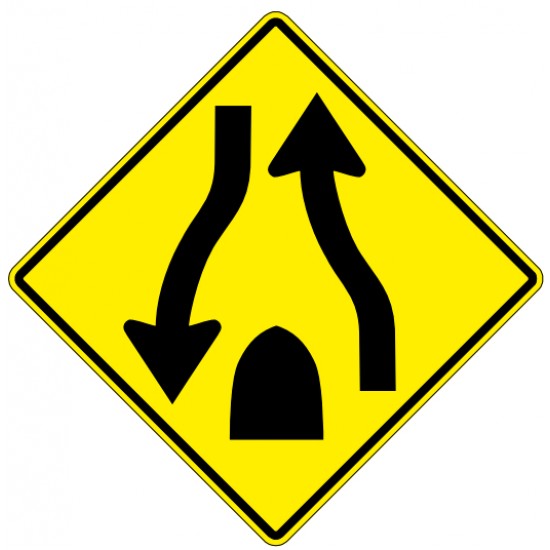 WA-32 Divided Highway Ends - TS Signs Printing & Promo